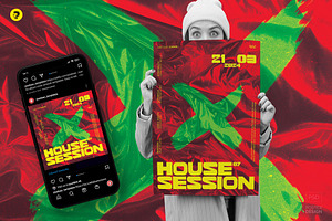 House Session Party Flyer/Poster