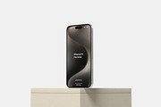 iPhone 15 Pro Max Mockup, an iPhone Mockup by Graphicbars (Thumbnail 10 of 20)