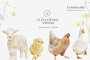 Cottage spring farm kids watercolors, an Animal Illustration by Grace Noboa Illustrations (Thumbnail 12 of 28)