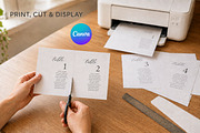 Wedding Seating Chart: Canva, an Invitation Template by Arfis (Thumbnail 2 of 11)