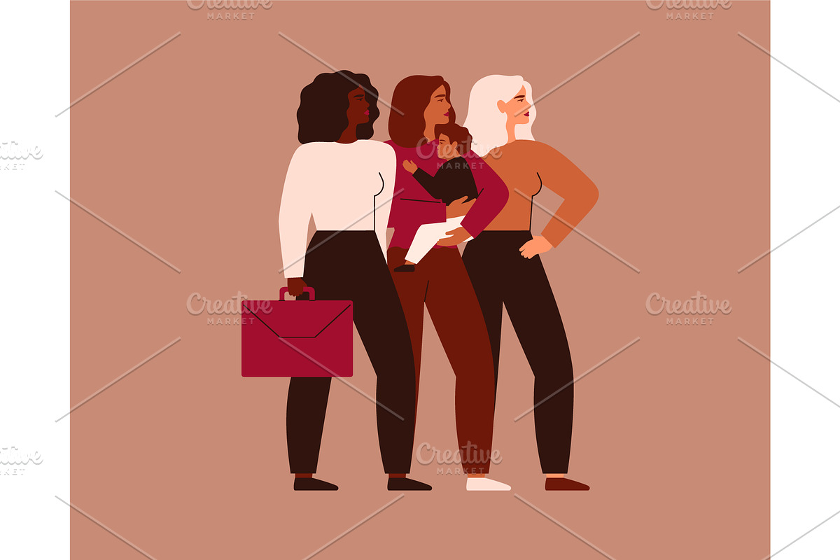 Working Mothers Together, a Work Illustration by Mary Long (Photo 4 of 5)