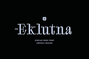 ED Eklutna Display Serif