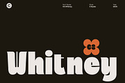CS Whitney – Chunky Display Font, a Sans Serif Font by Craft Supply Co. (Thumbnail 1 of 8)