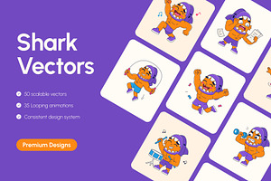 85 Shark Vector Icons Bundle, an Emoji Icon by Creative Stall