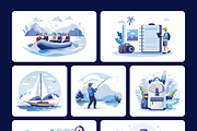 Travel and Camping Illustration Set, a Person Illustration by Brickclay (Thumbnail 9 of 10)