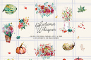 Autumn floral illustrations, a Decorative Illustration by Vero Arts (Thumbnail 2 of 9)