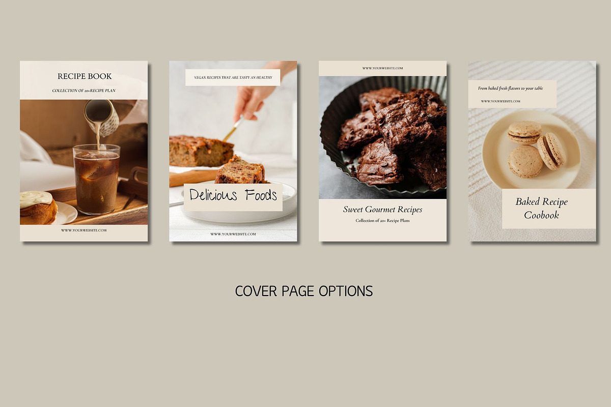 Recipe Template Canva, a Magazine Template by Deepa Template Studio (Photo 2 of 13)