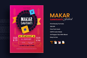 Makar Sankranti Festival Flyer