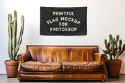 Printful Flag Mockups, a Merchandise Mockup by jeff.olson1492 (Thumbnail 2 of 3)