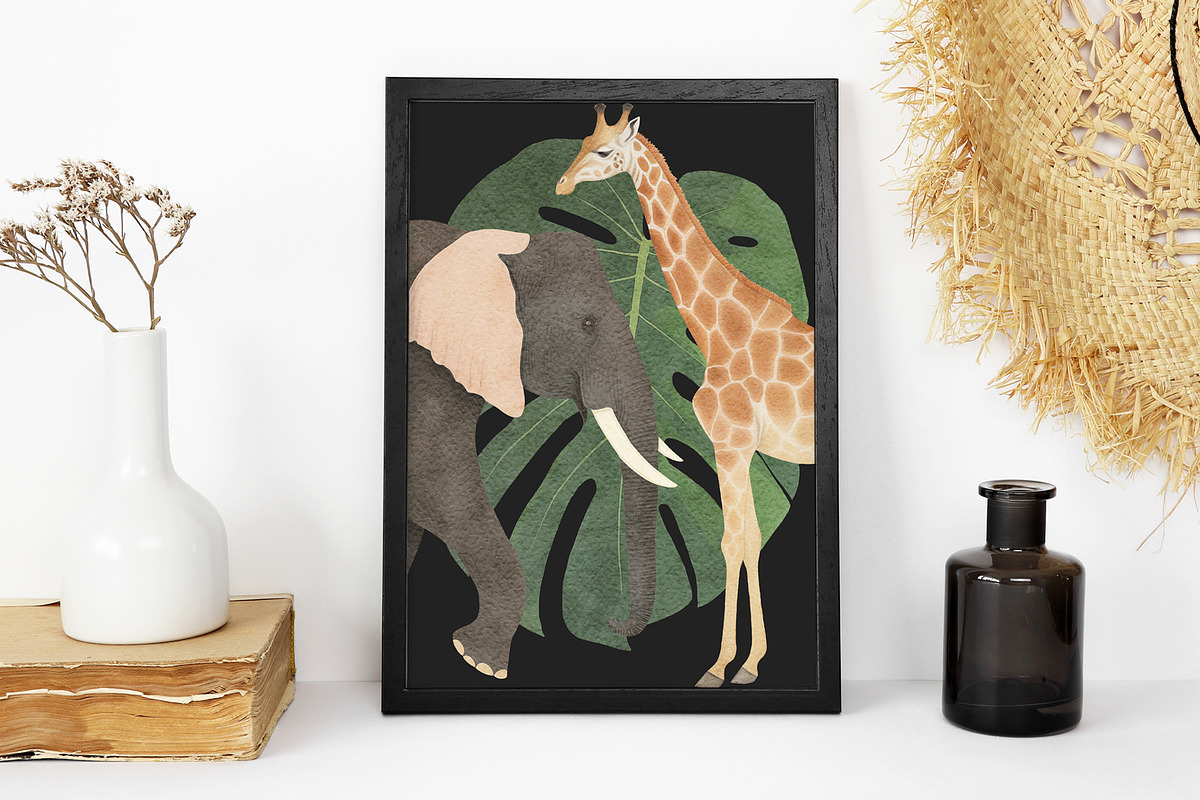 Jungle Bundle, an Animal Illustration by TheCuteShop (Photo 4 of 16)