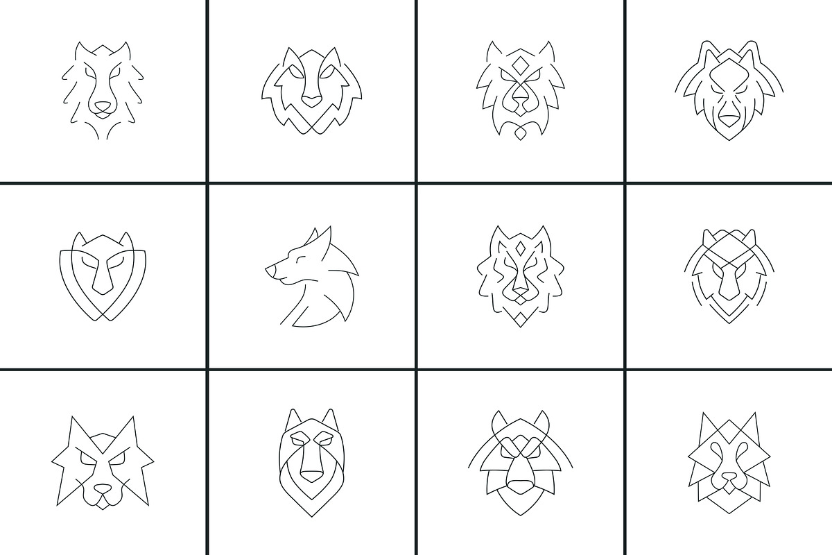 Minimal Wolf Logo Pack, a Branding & Logo Template by Logosava (Photo 6 of 6)
