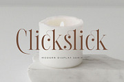 Clickslick - Modern Display Serif, a Serif Font by Jimoji (Thumbnail 1 of 11)