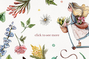 My beautiful Flower Shop +4 patterns, an Illustration by Kristina Crocus (Thumbnail 2 of 6)