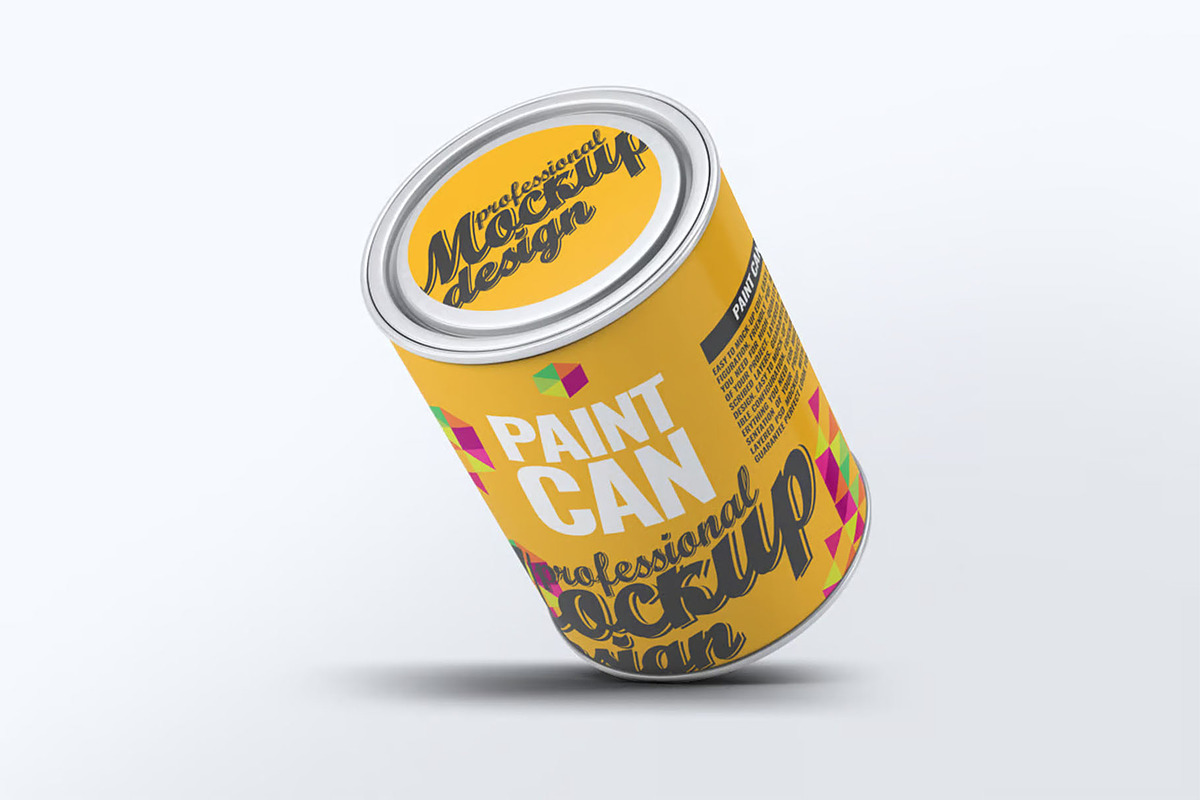 Paint Can Mockup, an Advertising Mockup by Hubzway (Photo 5 of 8)