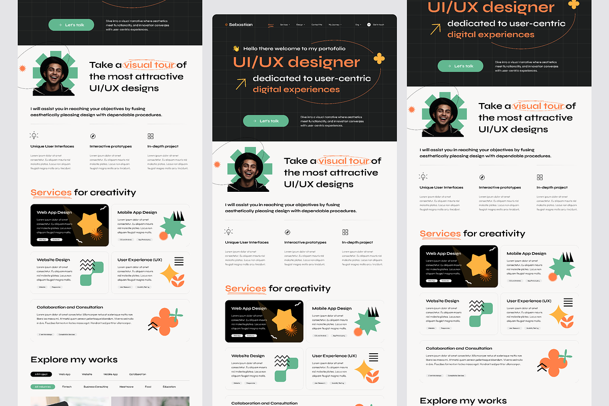 CreativePop - Portfolio Landing Page, a Landing Page Template by SquidPixey (Photo 5 of 5)