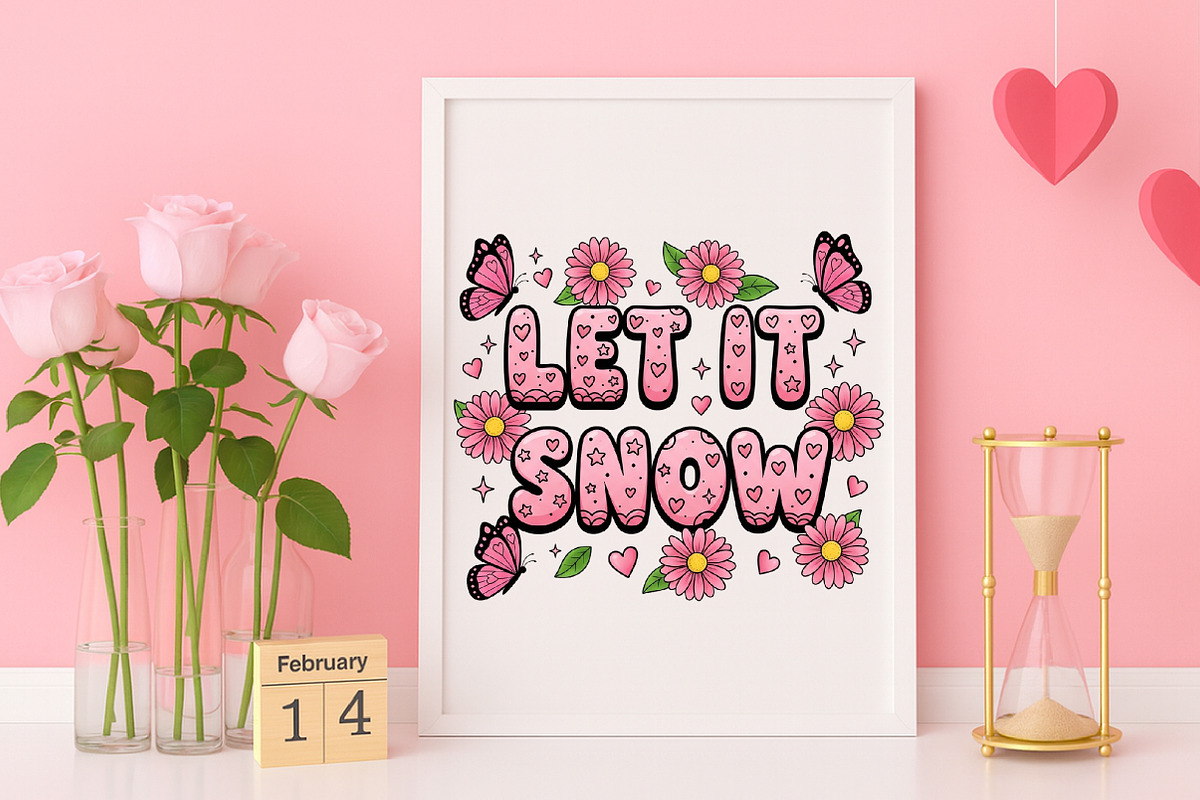 Let It Snow Png, Christmas, an Illustration by Canvas Craft (Photo 3 of 7)