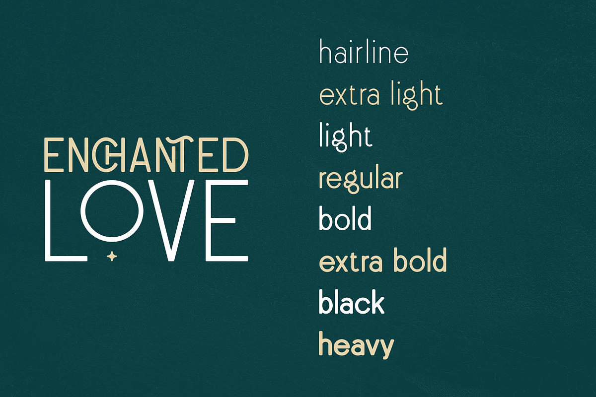 Enchanted Love - Sans Serif Typeface, a Sans Serif Font by VP Fonts (Photo 19 of 22)