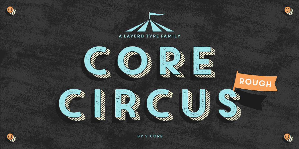 Core Circus Rough, a Sans Serif Font by S-Core (Photo 1 of 8)