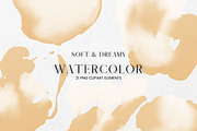 Orange and White Watercolour Paint, a Decorative Illustration by Pixafied (Thumbnail 1 of 4)