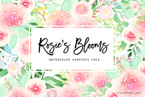 Rosie's Blooms - Watercolor Flowers