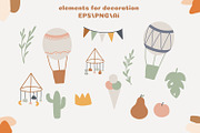 Bohemian baby shower PNG, an Animal Illustration by SleptArt (Thumbnail 3 of 9)
