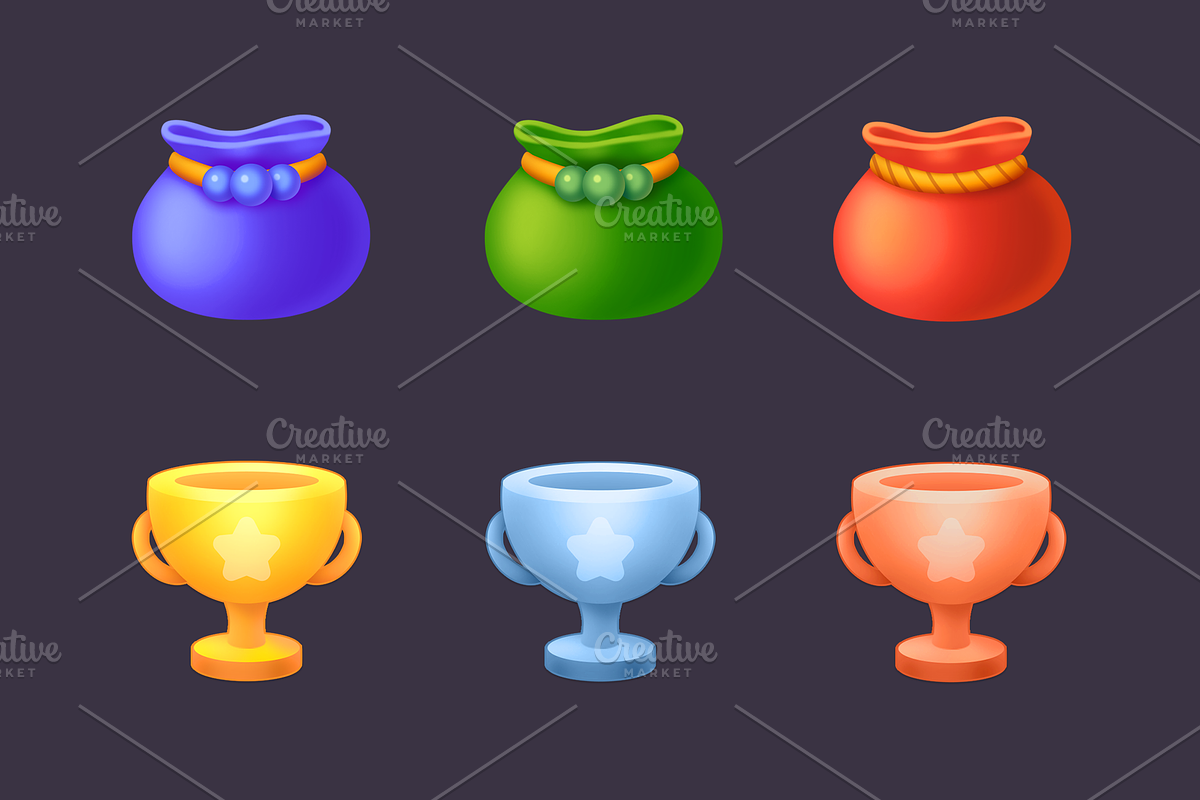 Icons_Coins_Gems_Hearts_Stars, an Icon by KartInnka (Photo 6 of 10)