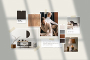 Mood Board & Photo Collage Mockup, a Books & Magazine Mockup by BrandPacks (Thumbnail 1 of 2)