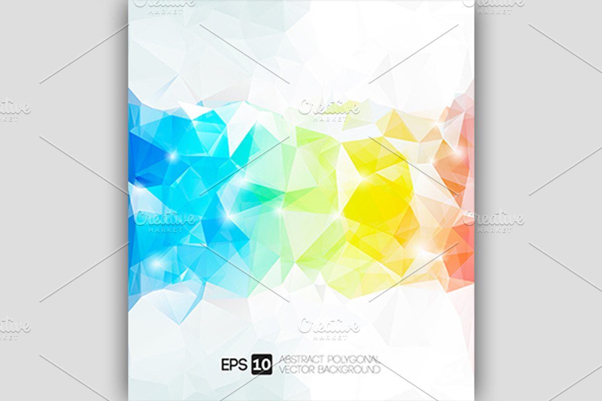 Vector abstract colorful polygon, an Illustration by VectorCat