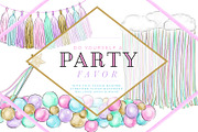 Unicorn Party Pack, an Illustration by Relish Designs (Thumbnail 2 of 6)