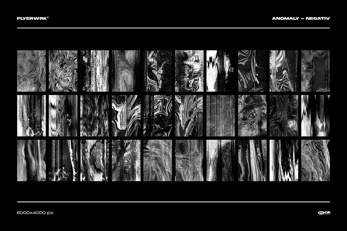 Anomaly - 32 Digital Glitch Textures, a Texture Graphic by FLYERWRK (Photo 2 of 10)