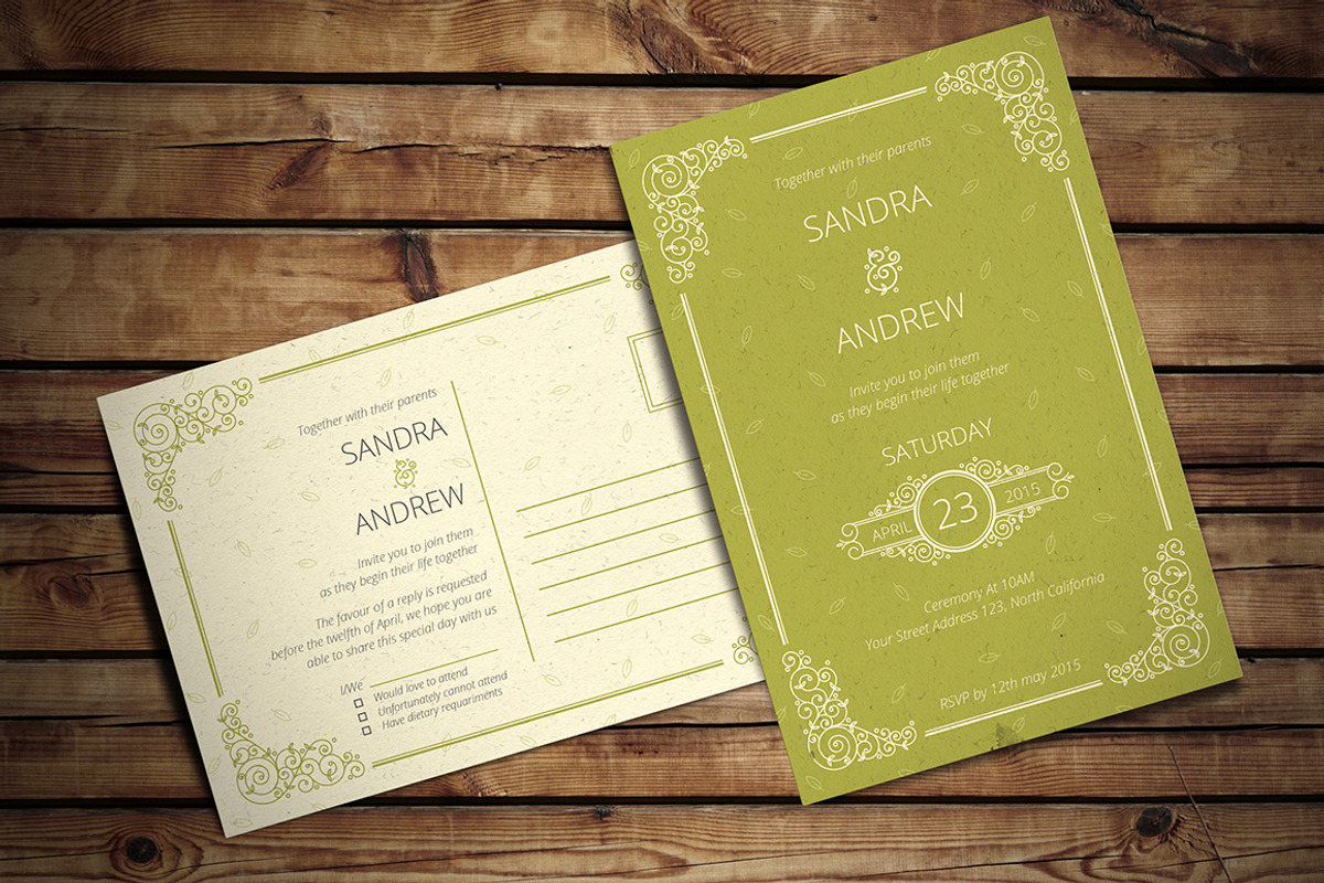 Simple Wedding Invitation, an Invitation Template by Saphari (Photo 1 of 4)