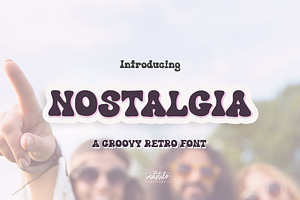 Nostalgia Hand Drawn Retro Font