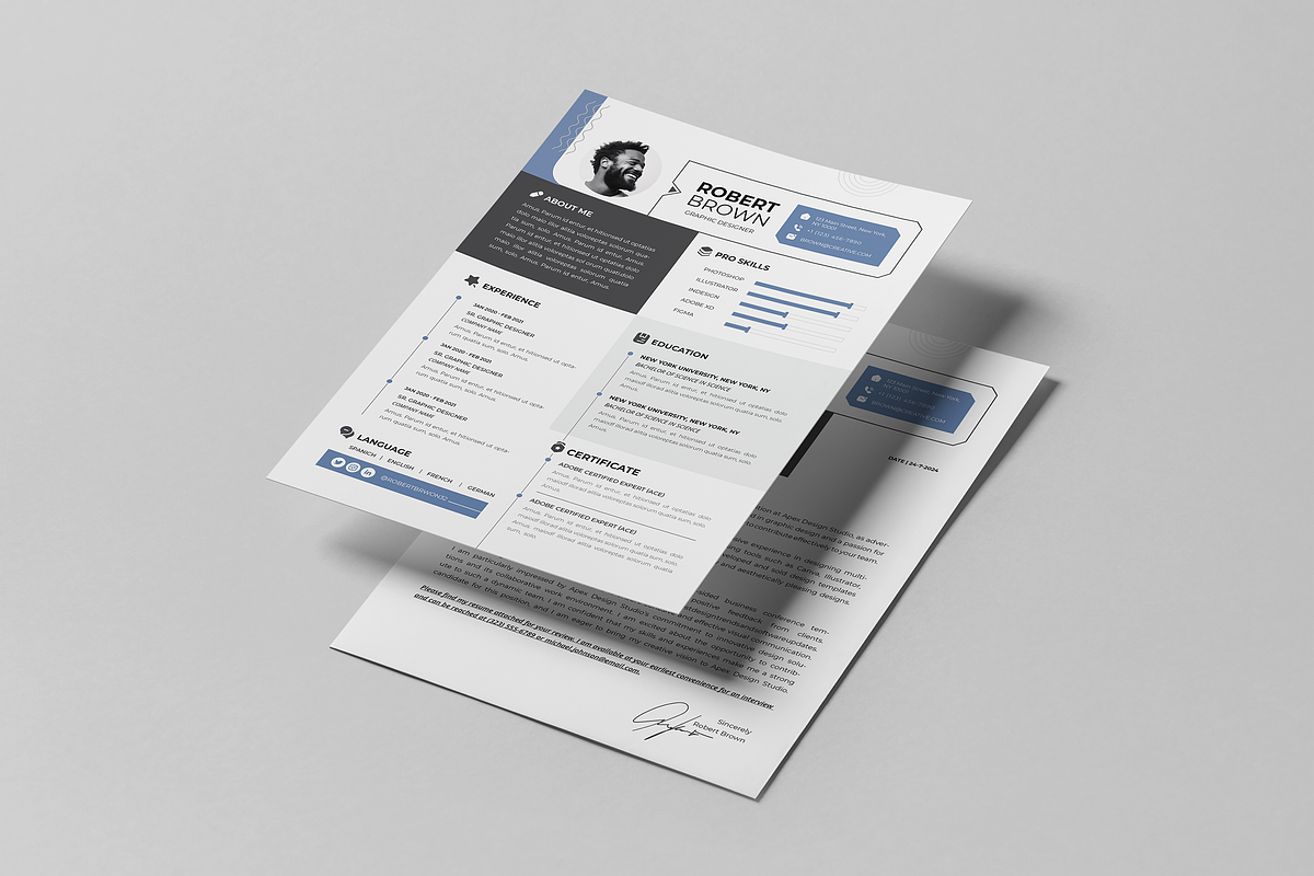 CV / Resume | Canva | Word | PS | Ai, a Resume Template by Template Zone (Photo 2 of 7)