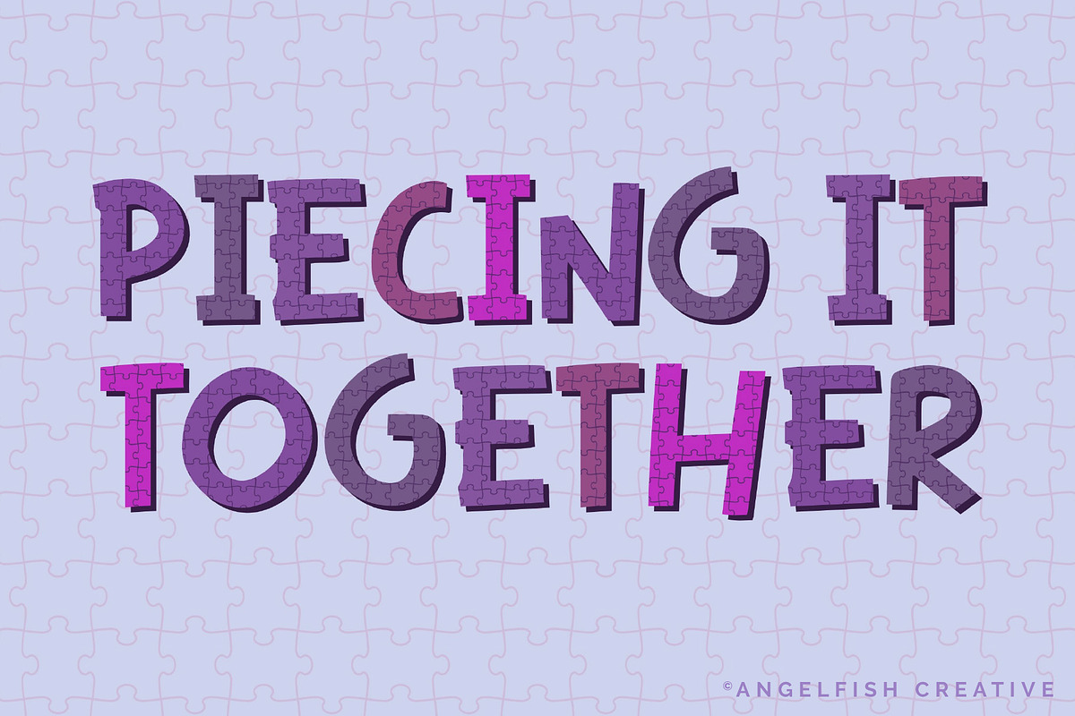 Jigsaw Puzzle Procreate Brush Set, a Brush Add-On by AngelfishCreative (Photo 5 of 7)