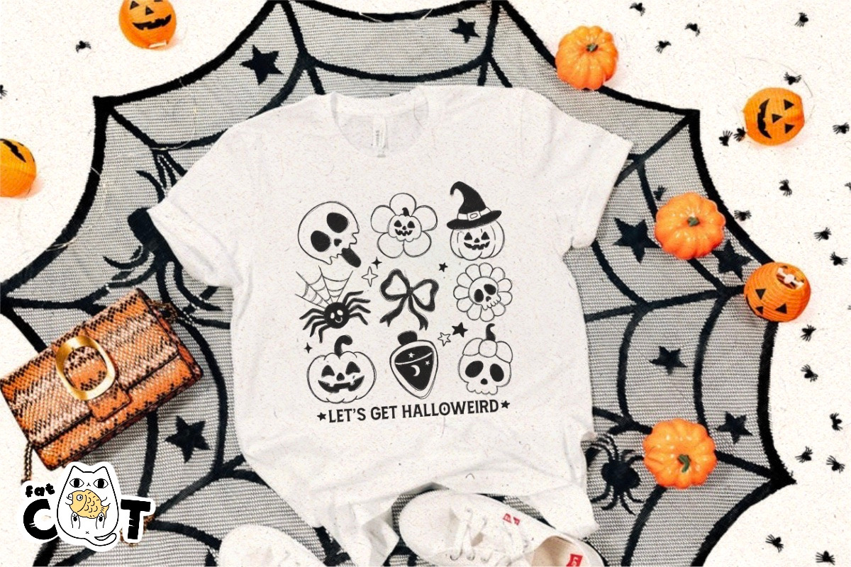 Sketch Halloween Sublimation Bundle, a Graphic by FatCat_Design (Photo 2 of 6)