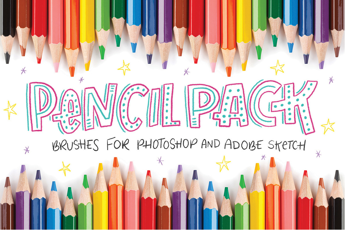 Pencil Pack Photoshop Brushes, a Brush Add-On by studio.pancz (Photo 9 of 9)