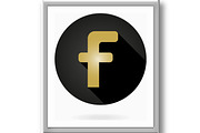 Modern Flat Icon With Letter F, a Duotone Icon by FineArtStudio (Thumbnail 3 of 3)