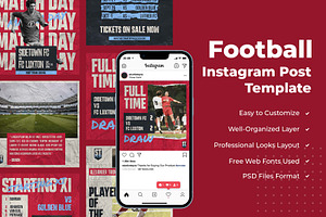 Football Match Instagram Template