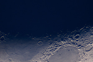 Crescent Moon features large crater, a Wallpaper Photo by Elena Vagengeim