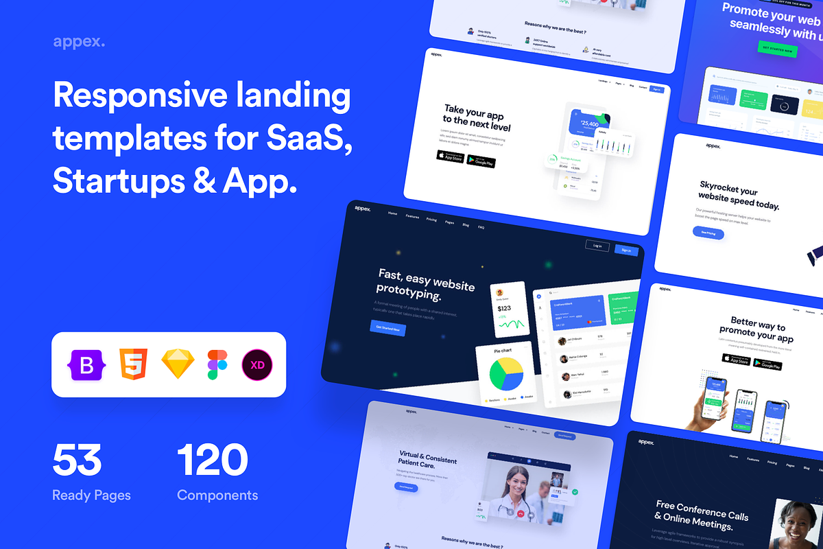 Appex - Bootstrap 5 Landing Template, a HTML Template by FinestDevs (Photo 1 of 9)