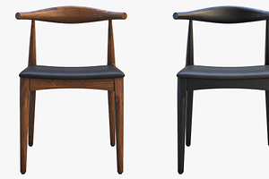 CH20 Elbow Chair 3d Model