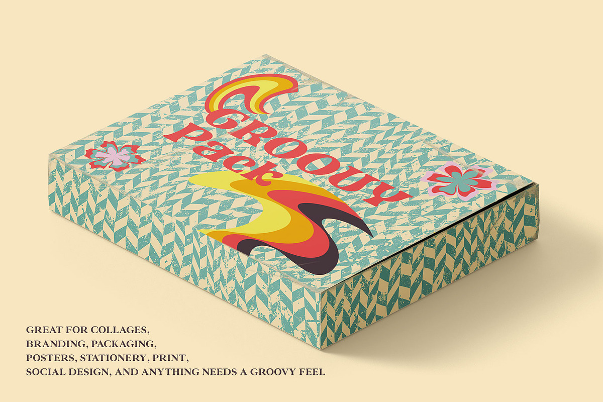 Groovy Pack - Backgrounds and Shapes, a Background Graphic by Pulpixel Design (Photo 2 of 15)