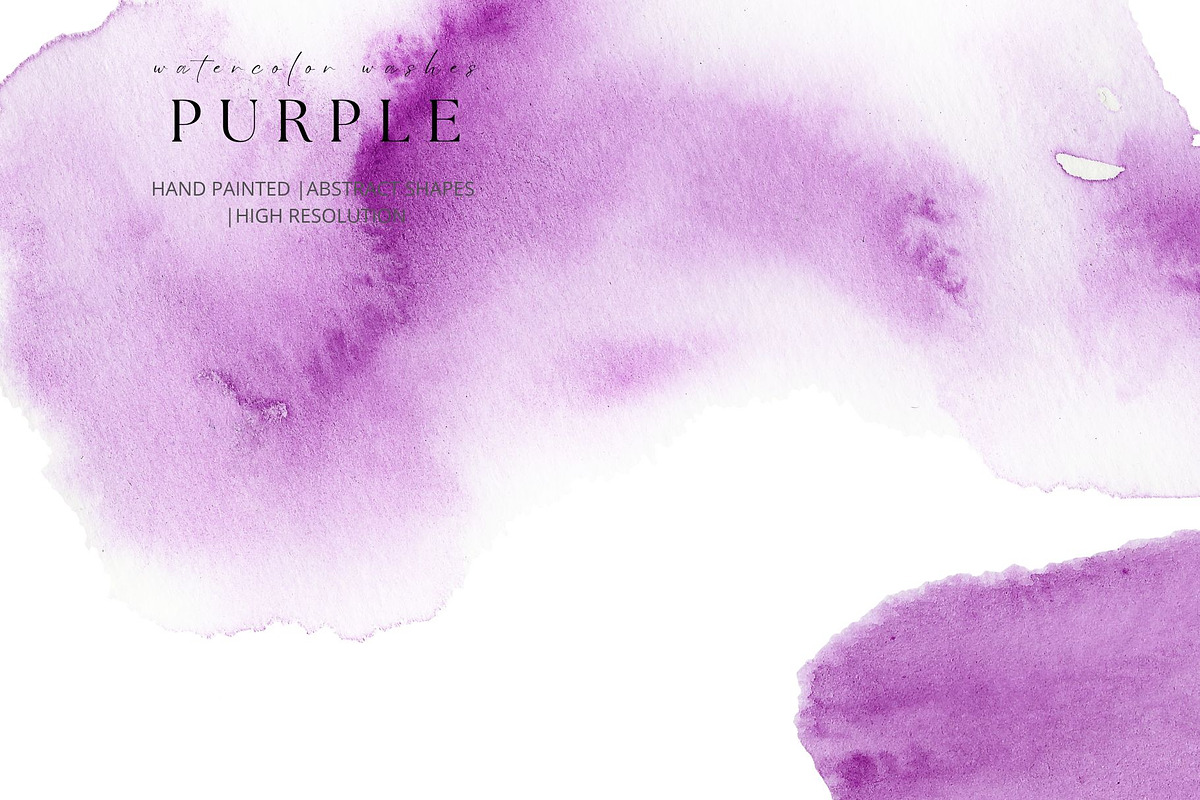 Purple Watercolor Washes, a Texture Graphic by Kolorata Art (Photo 4 of 5)