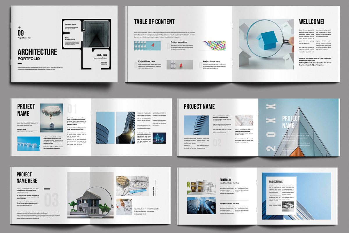 Architecture Portfolio Layout, a Brochure Template by MightyDesign (Photo 2 of 6)