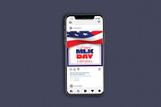 MLK Day Flag, a Flyer Template by Me55enjah Design (Thumbnail 2 of 4)