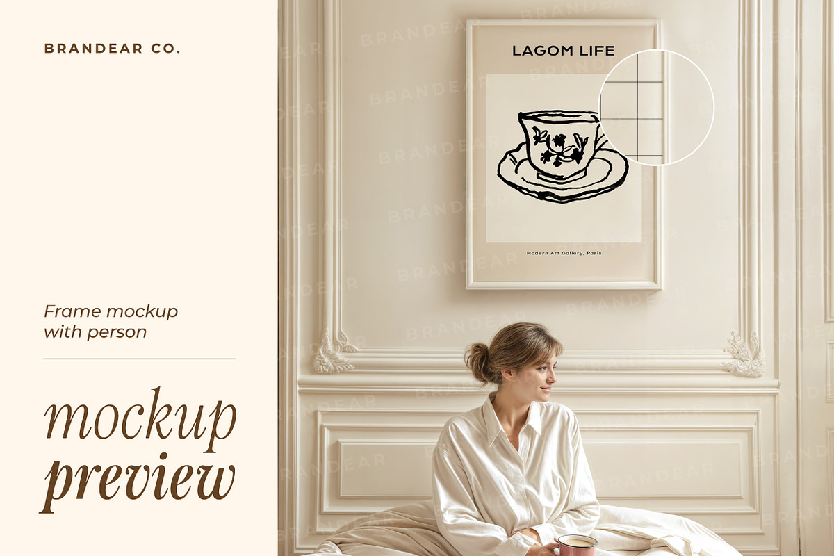 20 Frame Mockups with Person, a Household Mockup by Brandear Design (Photo 2 of 13)