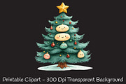 Cute Christmas Watercolor Clipart, an Illustration by RobertsArt (Thumbnail 3 of 7)