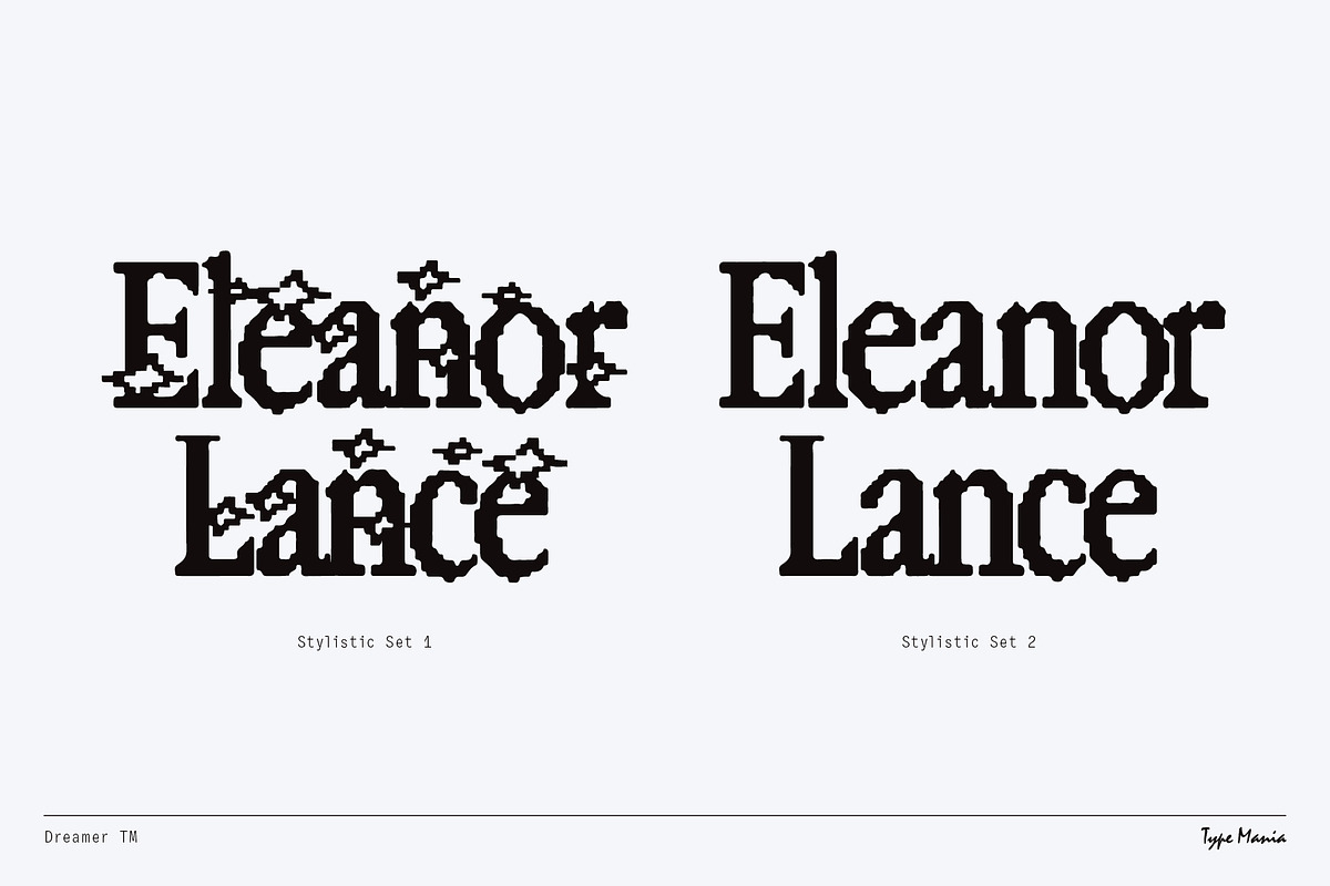 Dreamer TM – Y2K Aesthetics Font, a Serif Font by Type Mania (Photo 4 of 11)