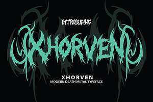 Xhorven - Death Metal Typeface