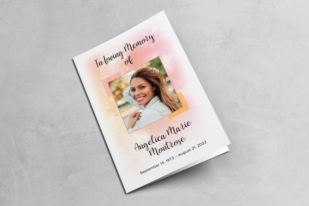 Colorful Funeral Program Template, a Templates & Theme by Studio Reena (Photo 2 of 4)